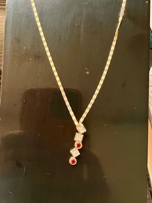 9ct gold & Gemstones pendant