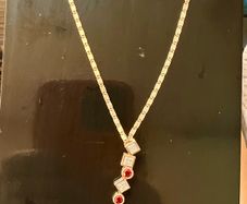9ct gold & Gemstones pendant
