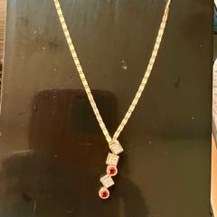 9ct gold & Gemstones pendant