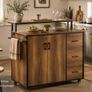 Kitchen Island Trolley with Storage Drawers and Wheels Image 2