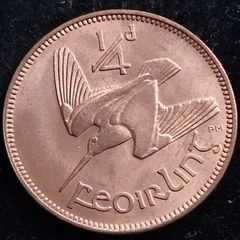 Ireland - 1959 - Farthing - 1/4d - Woodcock - KM.9 - ERROR e - [2708]