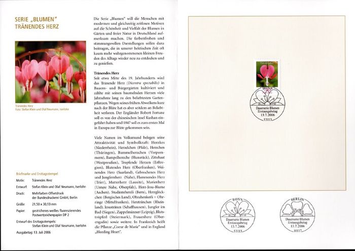2006 Bundes Republic Deutschland (Germany) Federal Annual Stamp EFT Collection with 50 Images of contents