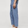 New! Youths teenager Mango Sam carrot blue denim jeans Euro 38 Image 6