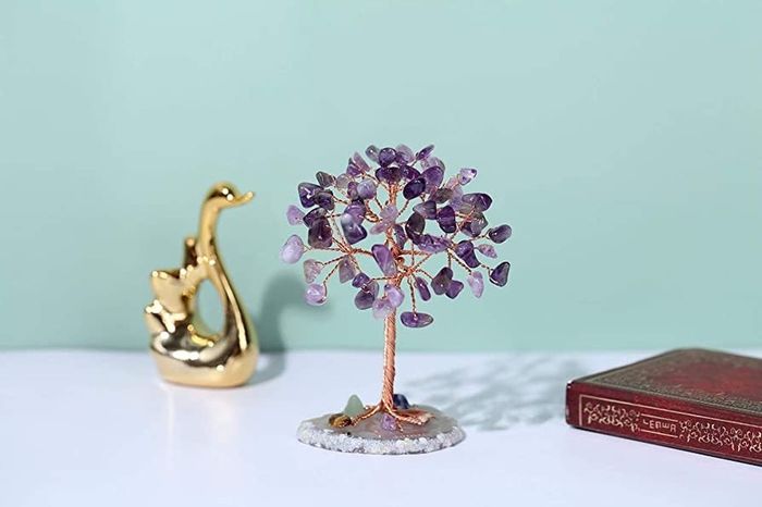 Mini Crystal Tree Healing Crystal Tumble Stone Tree of Life Feng Shui Tree Gemstones Agate Money Tree Figurines Ornament (FREE POSTAGE)