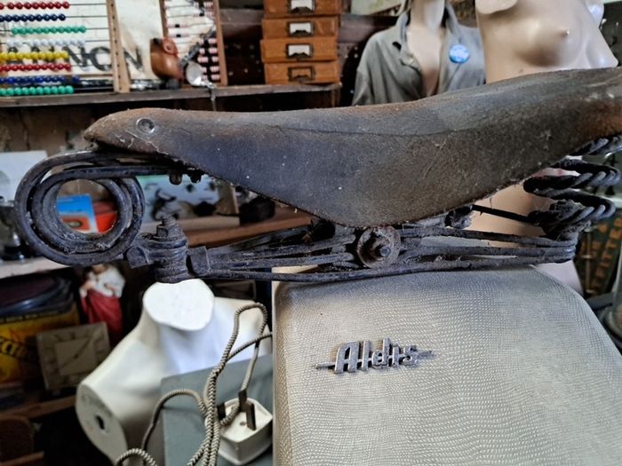 Antique Leather Bicycle Seat