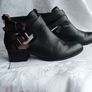 PRICE DROP, Fabulous "Jeffrey Campbell, Cut Out black leather ankle boots in perfect condition, Size 41/7 Image 2