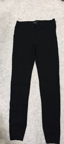 Mango Suit Black Seamed Leggings / Trousers - Size Medium (UK 10)