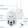1080P Wifi Camera PTZ Dome Camera Ai human detection Wireless IP Camera Two-way Audio Full Color Night TF card P2P IP66 Image 3