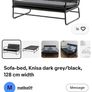 Ikea Knisa sofa bed grey/black Image 4