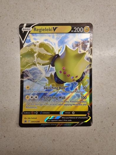 Regieleki V Jumbo Pokemon Card (SWSH280)