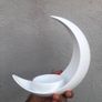 Crescent Moon Decoration With Elliptical Plant Pot Image 6