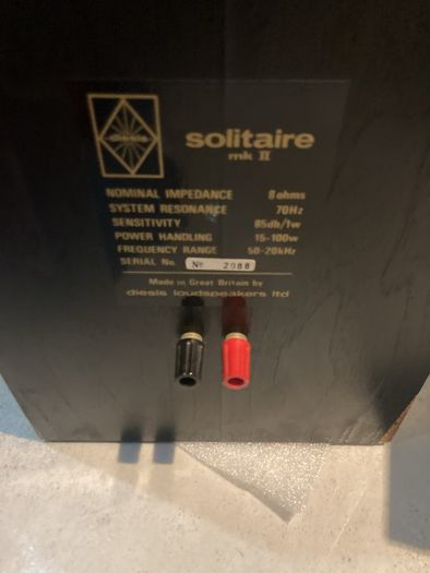 Diesis Audio Solitaire MK2  Speakers