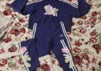 girls purple adidas tracksuit
