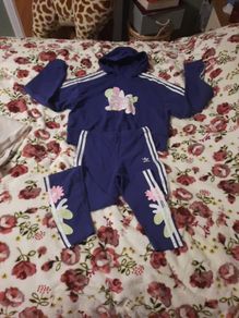 girls purple adidas tracksuit