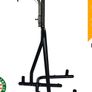 Free standing Punch Bag Stand with bag and Addidas Hybrid 100 black gloves Image 2