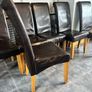 6 leatherette solid chairs Image 3