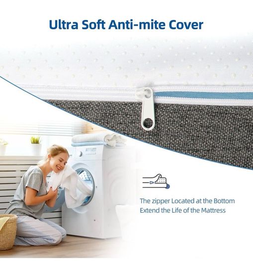 4FT Mattress Small Double, 8 Inch Memory Foam Mattress in a Box, Medium Firm