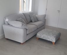 REDUCED Diamond Furniture Stan Sofa Couch and Footstool