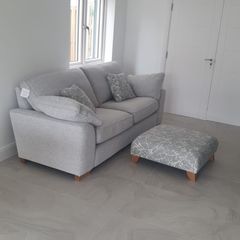 REDUCED Diamond Furniture Stan Sofa Couch and Footstool