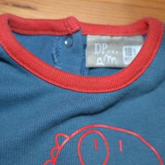 French designer 12 months DPAM Du Pareil.au Meme Navy Romper 1 year