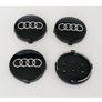 x4 Audi Black gloss cenre caps 60mm Image 3