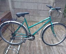 Ladies hybrid mountain bike.