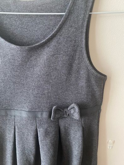 M&S grey pinafore (new) age 9-10