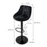 2 x  Bar Stool  velvet high quality  well-upholstered Image 5