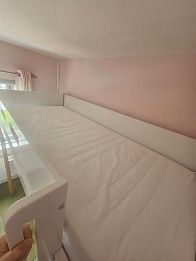 Flexa high bed with memory foam mattress