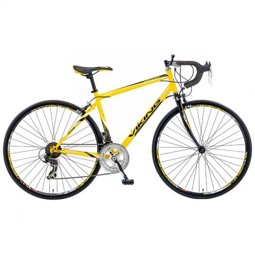 56cm Viking Race Pro 14 Speed 700c Wheel Gents, Yellow/Black