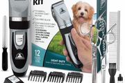 Professional Dog Grooming Kit - Rechargeable, Cordless Pet Grooming Clippers &amp; Complete Set of Dog Grooming Tools. Low Noise &amp; Suitable for Dogs, Cats and Other Pets Stainless Steel (FREE POSTAGE)