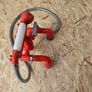 Vintage Retro Red Bath Shower Mixer Tap  Telephone Style Image 2