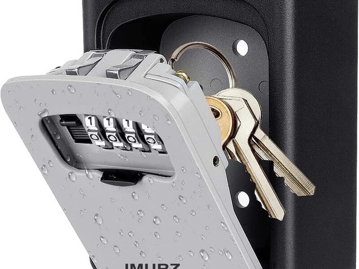 Key Safe Wall Mounted - Key Lock Box - Keysafe Outside Police Approved-IMURZ Lockbox-Outdoor Key Safe- Key Box Outdoor Indoor to Share
