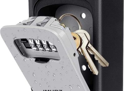 Key Safe Wall Mounted - Key Lock Box - Keysafe Outside Police Approved-IMURZ Lockbox-Outdoor Key Safe- Key Box Outdoor Indoor to Share