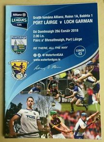 2018 Waterford v Wexford - GAA Allianz Hurling League Programme