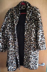 Vintage Faux Ocelot Fur Coat