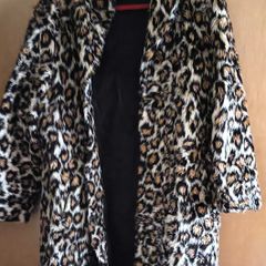 Vintage Faux Ocelot Fur Coat