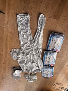 Silver space costume 15euro each