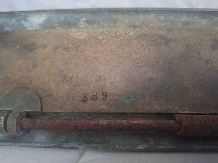 Vintage reclaimed Brass Letterbox
