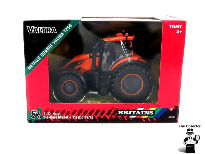 BRITAINS Metallic Orange Valtra T254 1:32 Brand New Sealed Authentic 1:32 scale model replica.Constructed from die cast metal and plastic.Compatible with most 1:32 scale Britains models.Suitable for indoor and outdoor play.
