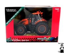 BRITAINS Metallic Orange Valtra T254 1:32 Brand New Sealed Authentic 1:32 scale model replica.Constructed from die cast metal and plastic.Compatible with most 1:32 scale Britains models.Suitable for indoor and outdoor play.