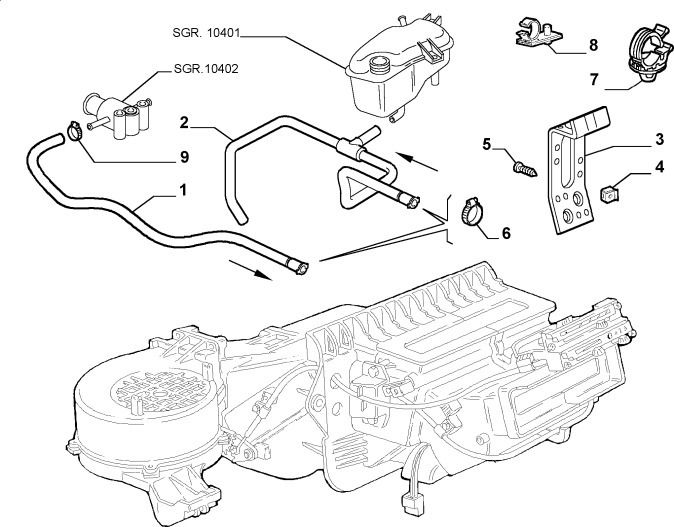 Heater Hose (Fiat Seicento)