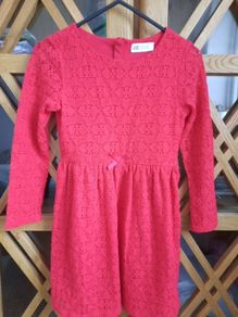Red dress girls size 6-8 years H&M