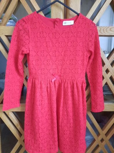 Red dress girls size 6-8 years H&M