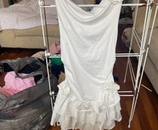off white mini dress size S