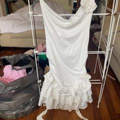off white mini dress size S
