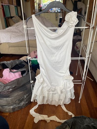 off white mini dress size S