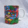MARVEL SUPERHEROES mug (Marvel comics) - a nicely made mug depicting Captain America, Iron Man, Wolverine, Hulk and Spiderman Image 3