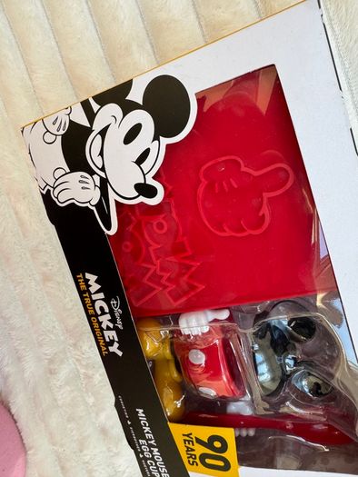Disney Mickey Mouse Egg Cup & Toast Cutter 90th Anniversary Paladone Please see photos