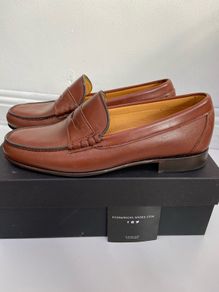 Fitzpatricks men's slip on leather tan shoes